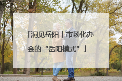 洞见岳阳丨市场化办会的“岳阳模式”